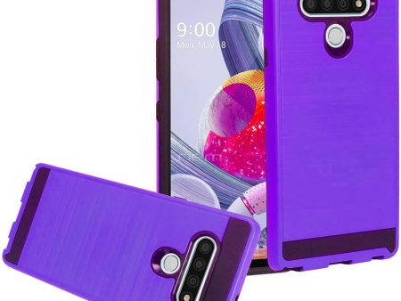 LG STYLO 6 Brushed Case HYB32 Purple Online now