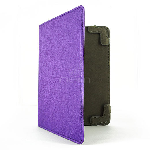 Universal 7 inch Tablet Purple Wallet Case Cheap