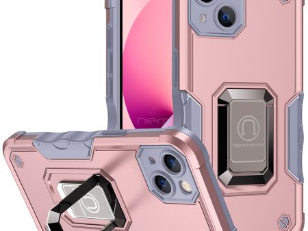 iPhone 14 Plus Magnetic Kickstand Hybrid Case HYB73 RoseGold Online Sale