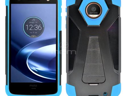 Motorola Z Droid Edition Hybrid 18 w.Stand Black Blue Online now