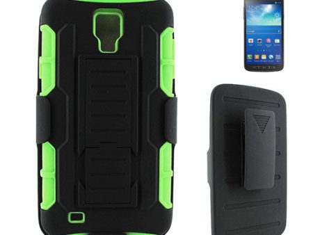 Samsung Galaxy S4 Active i537 Clip Bk Green with Bk Holster Combo04 Online Sale