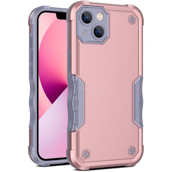 iPhone 14 Plus NonSlip Shockproof Hybrid Case HYB76 RoseGold For Cheap