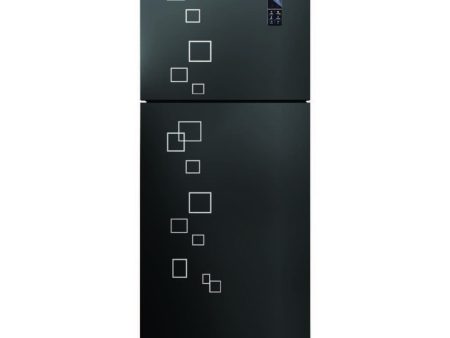 Fresh Refrigerator 397 Liters Harmony Glass - Black   FNT-MR470 YGَQB For Sale