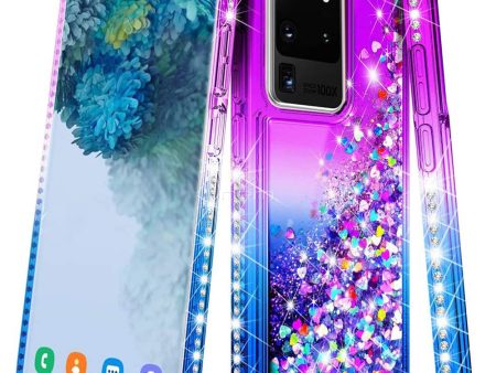 Sam S20 Ultra 6.9  Glitter Diamond TPU TPL05 Purple Blue on Sale