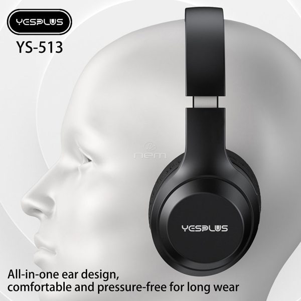 Bluetooth Wireless Surround Sound Headphone YS513 Black Online