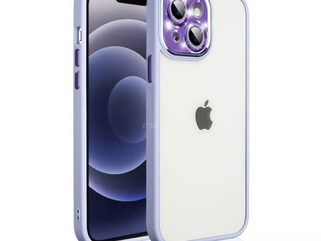 iPhone 14 Plus Bumper Case w. Glitter Camera Protect TPC32 Purple on Sale