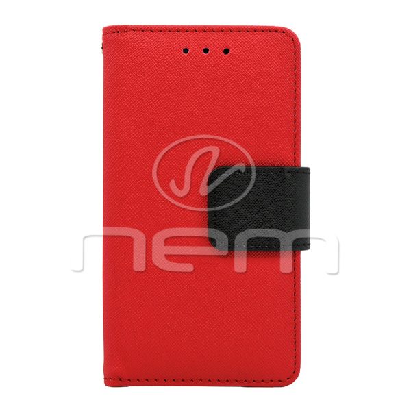 Samsung Galaxy A7 Folio Wallet Case WCFC09 Red Black Online Hot Sale