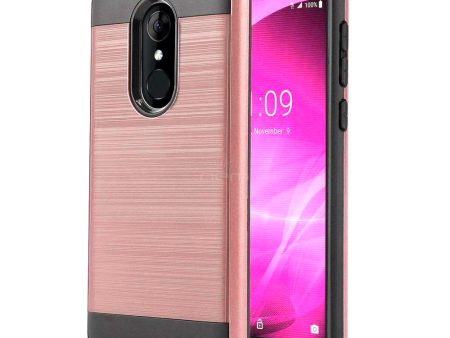 Alcatel Revvl 2 5052 Brushed Hybrid Case HYB32 Rose Gold Fashion