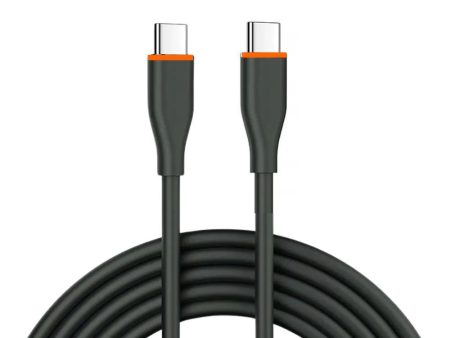 Kik_20W PD Fast Charge 6FT Type-C to Type-C Durable Tangle-Free Heavy-Duty Flexible USB Type-C to Type-C Cord in Resealable Bag for Universal Cell Phone, Device and More (Black) Cheap