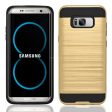 Samsung Galaxy S8 Plus Brushed Hybrid Armor Case HYB32 Gold Supply