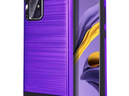 Samsung Galaxy A71 5G Brushed Case HYB32 Purple Discount