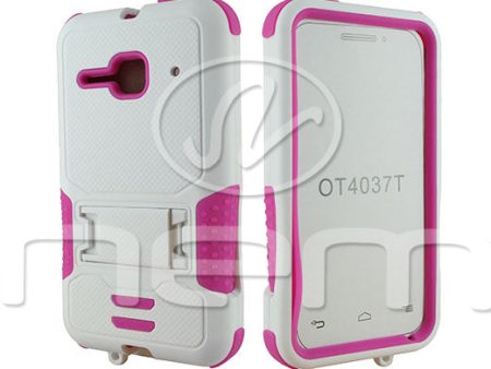 Alcatel One Touch Evolve 2 Hybrid Case11 withstand White Hot Pink Discount