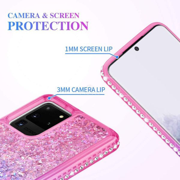 Sam S20 Ultra 6.9  Glitter Diamond TPU TPL05 Purple Blue on Sale