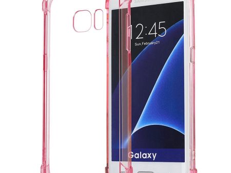 Samsung Galaxy S7 Edge Transparent Case TPC05 Pink For Discount