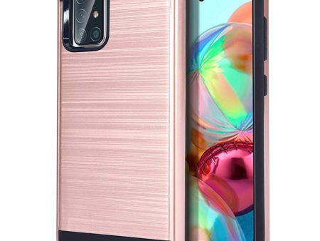 Samsung Galaxy A71 5G Brushed Case HYB32 Rose Gold Online Hot Sale