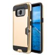 Samsung Galaxy S8 Plus Hybrid Case 19C w. Card Holder Gold Fashion