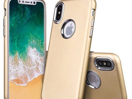 iPhone X   XS Electroplated Metallic Soft Case HYB41 Gold Cheap