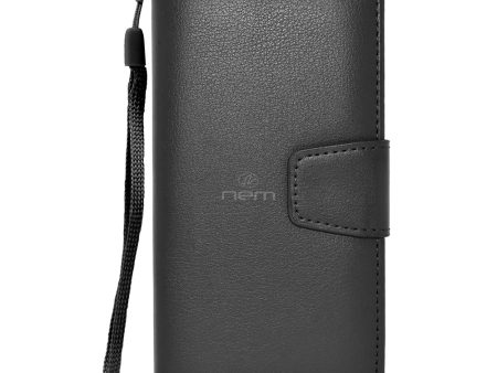 LG G STYLO LS770 Folio Wallet Case WCFC12C Black Fashion