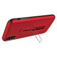 iPhone X   XS Hybrid Case HYB43 w. Loop Kickstand Red Online Sale