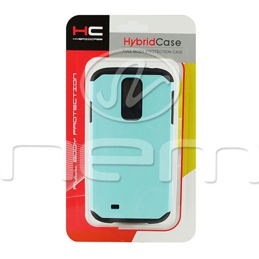 Samsung Galaxy S4 Hyb16 Case Light Blue Black tpu Online now