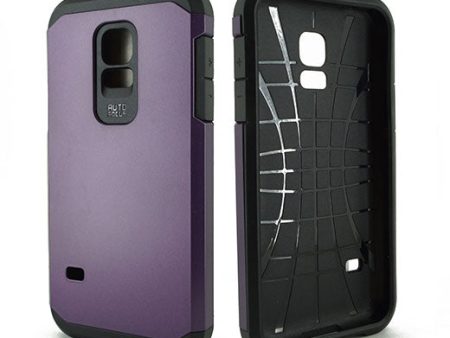 Samsung Galaxy S5 Mini Hyb16 Case Purple Black tpu Discount