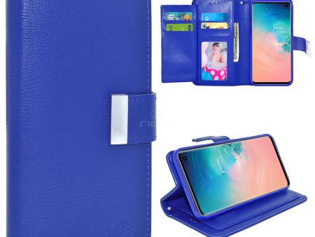 Samsung S10 Plus Double Flap Wallet Case WCFC13 Blue Online