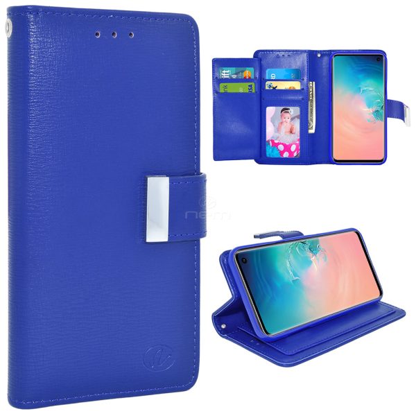 Samsung S10 Plus Double Flap Wallet Case WCFC13 Blue Online