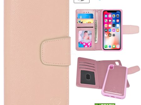 iPhone X XS Removable Magnetic Wallet Case WCFC12M Rose G Discount