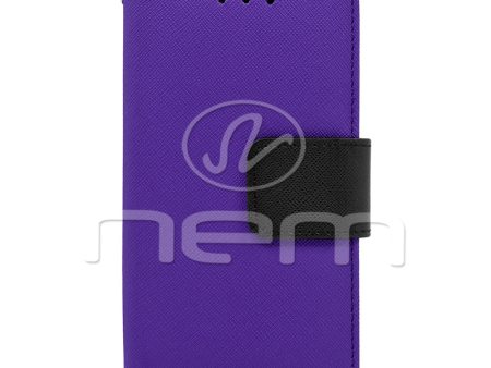 LG K8 Wallet Case WCFC09 Purple Color Supply