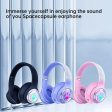 Kik_Cute Cat Paw LED Light Bluetooth Headphones - Over-Ear Gaming Headset for PC, Phone & Tablet AKZ61 for Universal Cell Phone And Bluetooth Device (Pink) Fashion