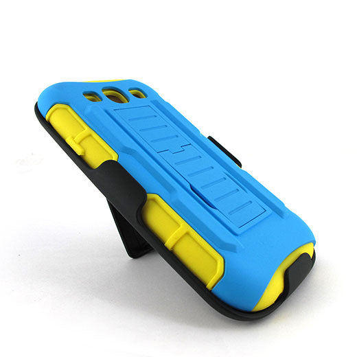 Samsung Galaxy S3 Holster Combo CB4C w. Clip Blue Yellow Sale