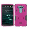 LG V10 Hybrid Case 11 with Stand Gray Pink For Cheap