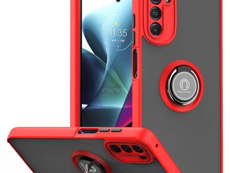 Motorola Moto G 5G Matte Magnetic Ring Stand TPC15 Red Discount