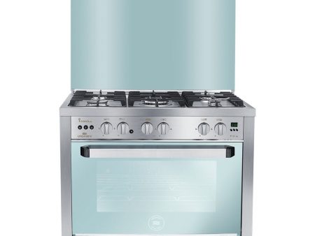 Unionaire i-Cook Pro Digital Gas Cooker, 5 Burners, 90cm, Stainless Steel - C69SS2SC511IDSFP2WAL on Sale