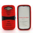 Samsung Galaxy S3 Hybrid Case 08 with Stand Red Black Online now