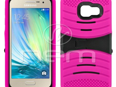 Samsung Galaxy A3 Hybrid Case 08 With Stand Pink Black Discount