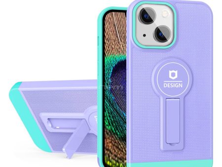 iPhone 14 Plus 6.7  Magnetic Kickstand Case HYB77 Purple Online