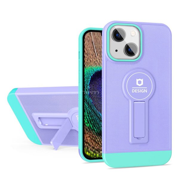 iPhone 14 Plus 6.7  Magnetic Kickstand Case HYB77 Purple Online