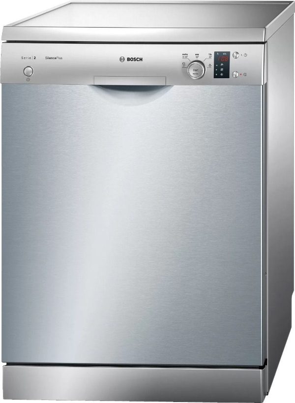 Bosch Digital Dishwasher, 12 Place Settings, 5 Programs, Silver - SMS25AI00V Hot on Sale