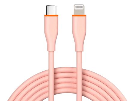 Kik_20W PD Fast Charge 6FT USB-C to Lightning Cable Durable Tangle-Free Heavy-Duty Flexible USB Type-C to 8-Pin Lightning Cord in Resealable Bag for Universal iPhone and iPad Devices (Pink) For Cheap