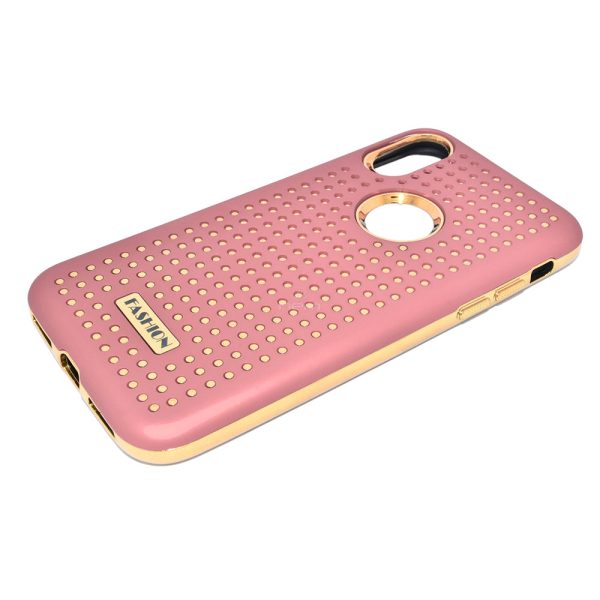 iPhone X XS Fashion Polka Dots Hybrid Case HYBD02 Light P Cheap