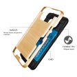 Samsung Galaxy S8 Plus Hybrid Case 19C w. Card Holder Gold Fashion