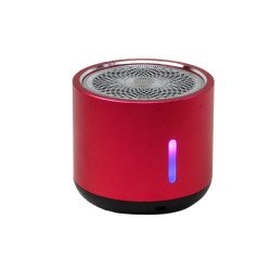 Aluminum Mini Cylinder Bluetooth Speaker - High-Volume, Heavy Bass, Portable Design K5 for Universal Cell Phone And Bluetooth Device (Red) Cheap