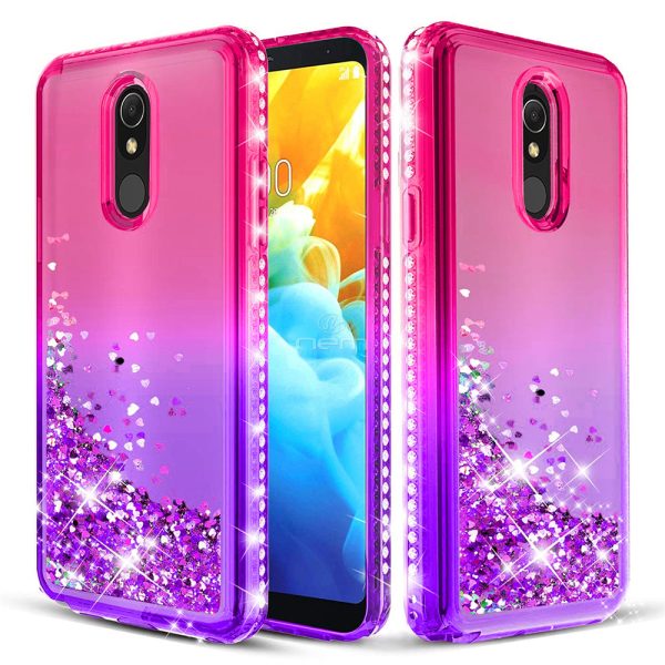 LG Stylo 5 Glitter Diamond TPU Case TPL05 Pink Purple Sale