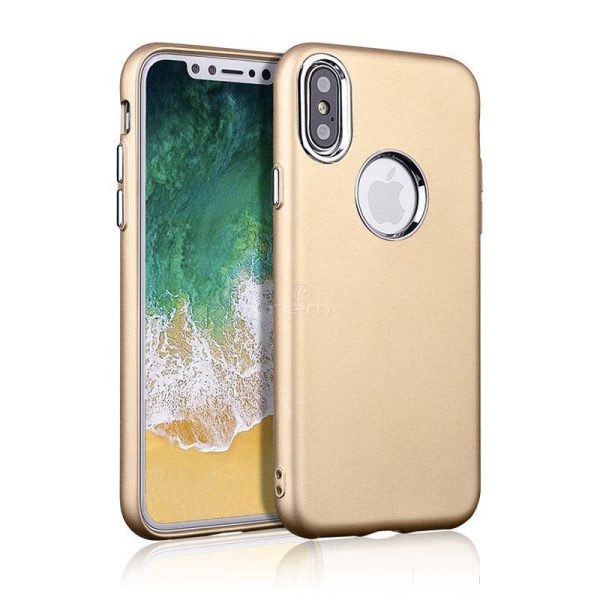 iPhone X   XS Electroplated Metallic Soft Case HYB41 Gold Cheap