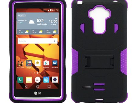 LG G Stylo LS770 Hybrid Case 11 with Stand Purple Black Online