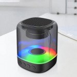 Bluetooth Speaker: Colorful Lights, 360 Degree Clear Display, Wireless Audio Experience KMS-179 for Universal Cell Phone And Bluetooth Device (Black) For Cheap