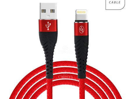 iPhone 5.0A 5ft. Lightning Cable Break-Proof Port DC15 Red Supply