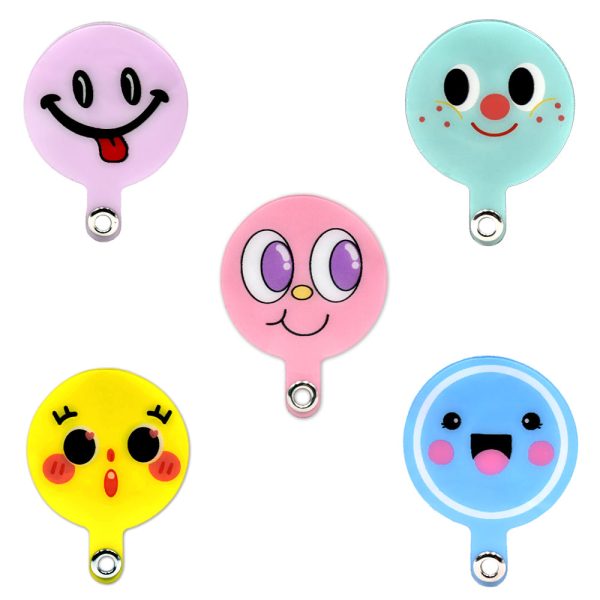 Phone Patch Neck Strap Long Happy Faces STRP Purple Item Code: STRP-PP Cheap