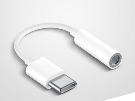 Kik_USB-C   Type-C to Earphone Headphone Jack Adapter Dongle (White) Supply